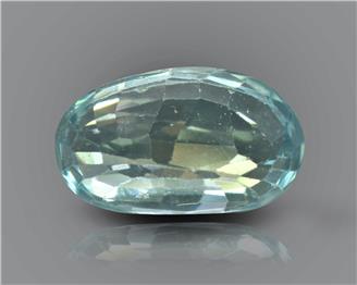 Blue Zircon Natural Certified 4.81 carats (DIN 90275 )